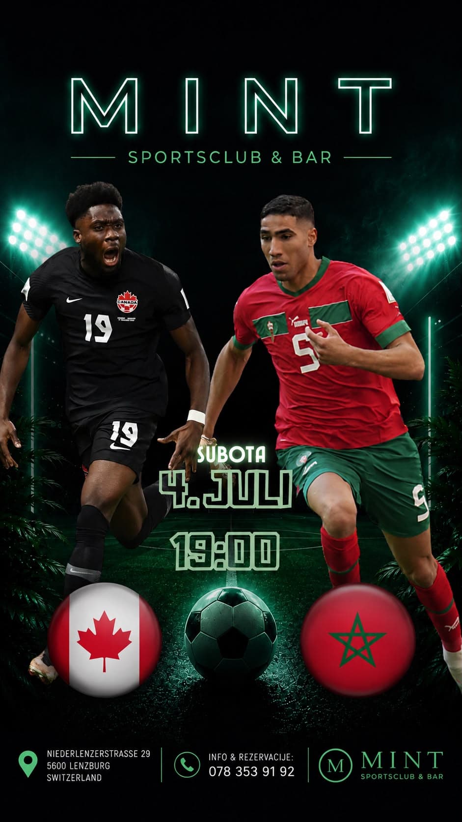 Mint — match promo graphic for social media